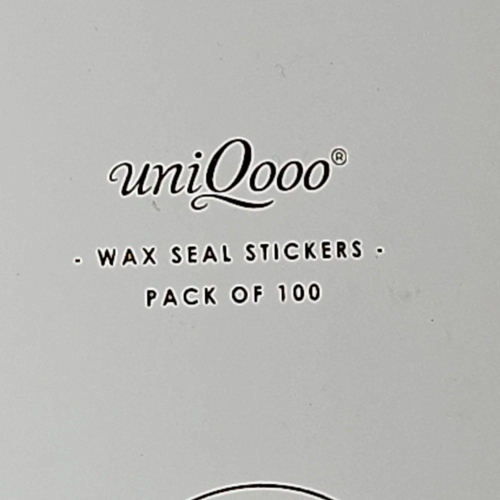 White Wax Seal Stickers 100 Packs